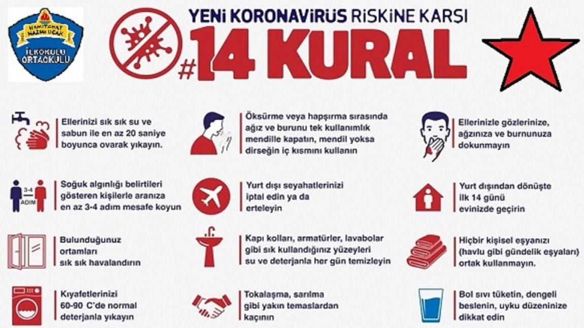 Yeni Corona Virüs Riskine Karşı 14 Kural